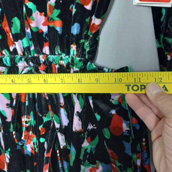 NWT Open Edit Open Cut Out Back‎ Velour Long Sleeve Skater Minidress Sz XS - Picture 4 of 13